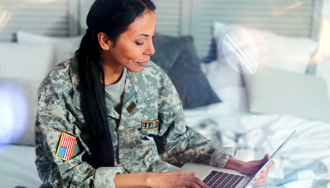 Veteran military woman